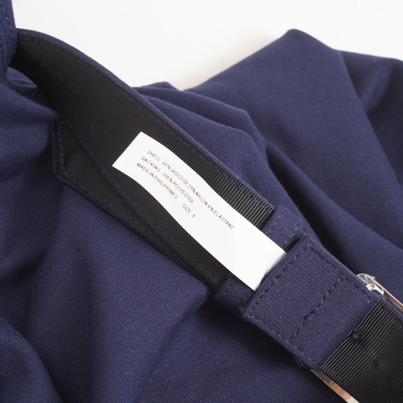 NWT $145 Lauren Ralph Lauren Sleeveless A-Line Eleganted Belted Waist Skirt 8 - Picture 7 of 8